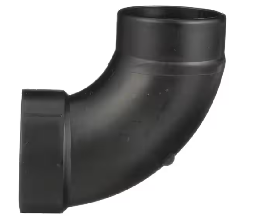 ABS Long Sweep 90° Elbow Street 2" 3" 4"