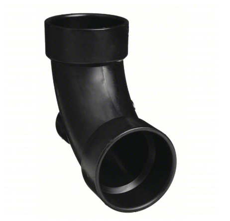 3x3x2 ABS DWV 90° Elbow with Low Heel Inlet – Magnum Plumbing Wholesale | UPC certified fitting for ABS/DWV plumbing systems