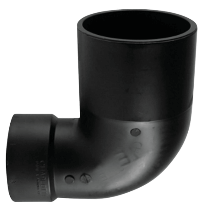 4x3 ABS 90° Street Closet Elbow- Magnum Plumbing Wholesale | UPC certified fitting for ABS/DWV plumbing systems