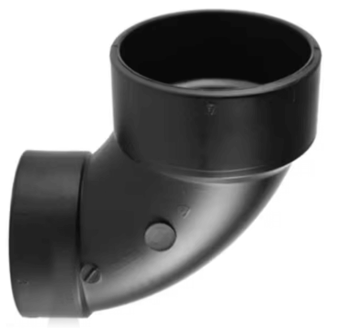 4x3 ABS DWV 90 Reducing Closet Elbow – Magnum Plumbing Wholesale | UPC certified fitting for ABS/DWV plumbing systems