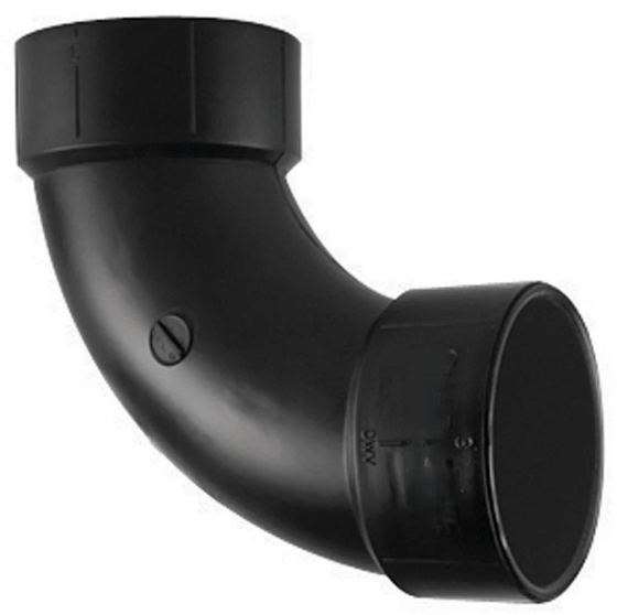 2" ABS Long Sweep 90° Elbow – Magnum Plumbing Wholesale | UPC certified fitting for ABS/DWV plumbing systems