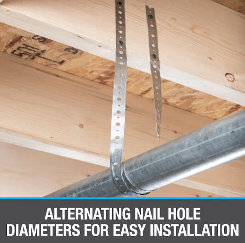 3/4 in. x 10 ft. Galvanized Hanger strap – Magnum Plumbing Wholesale | UPC certified fitting for ABS/DWV plumbing systems