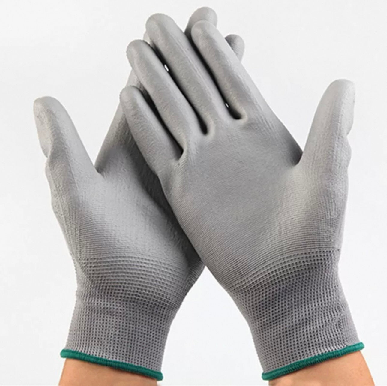 12 Pairs Blue Latex Coated Gloves Set