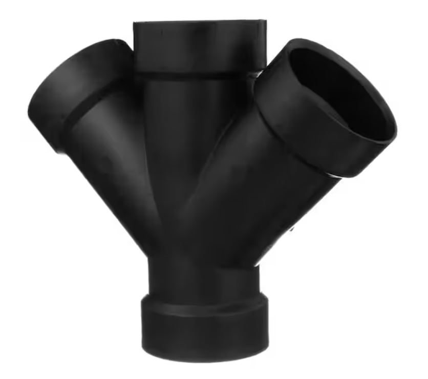 3x3x2x2 inch ABS Double WYE Reducing