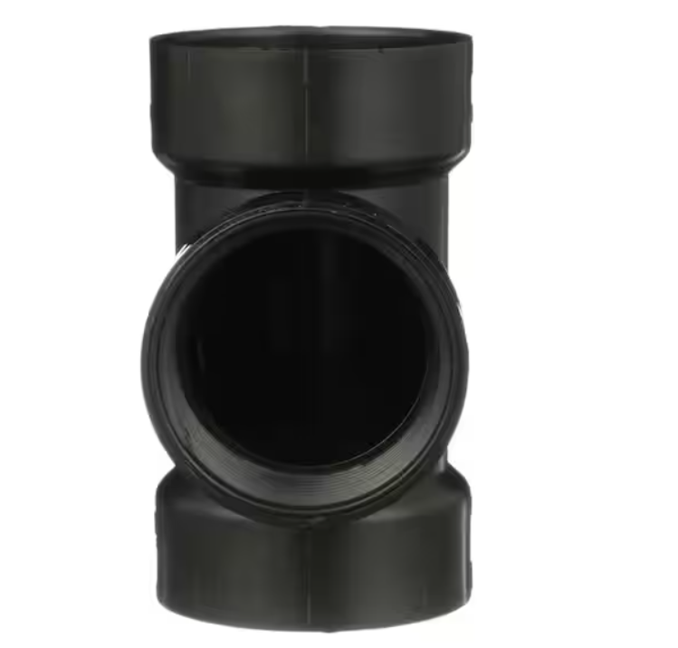ABS Flush Cleanout Tee 1 1/2" 2" 3" 4"