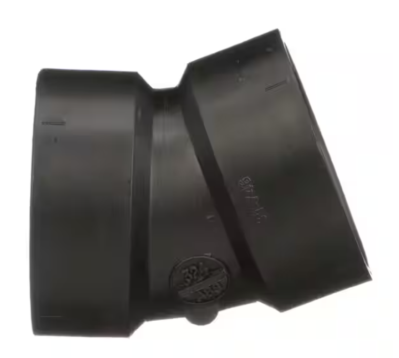 ABS DWV 22.5° Elbow 1 1/2" 2" 3" 4"