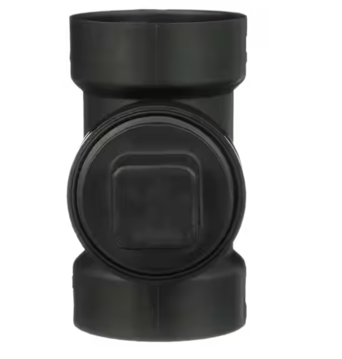 ABS Cleanout Tee with Plug