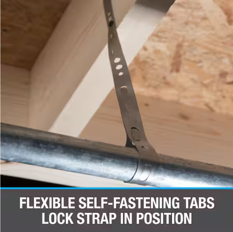 3/4 in. x 10 ft. Galvanized Hanger strap – Magnum Plumbing Wholesale | UPC certified fitting for ABS/DWV plumbing systems