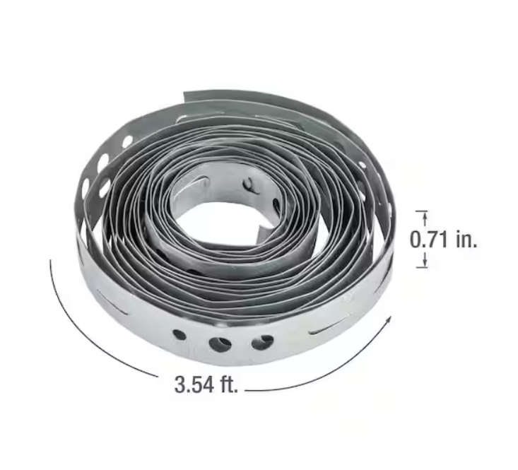 3/4 in. x 10 ft. Galvanized Hanger strap – Magnum Plumbing Wholesale | UPC certified fitting for ABS/DWV plumbing systems
