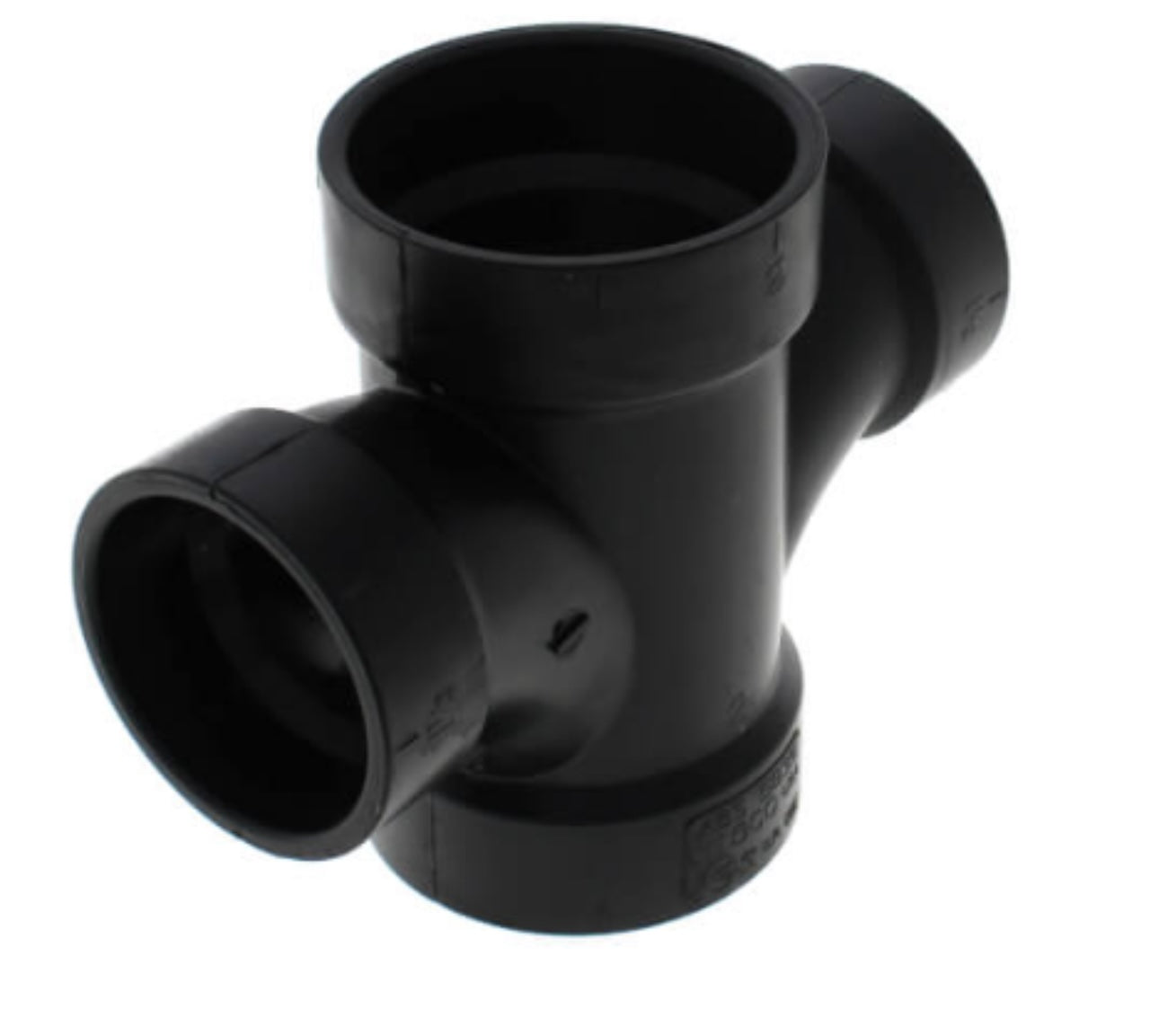 2x2x2x2"ABS Double Sanitary Tee Reducing– Magnum Plumbing Wholesale | UPC certified fitting for ABS/DWV plumbing systems