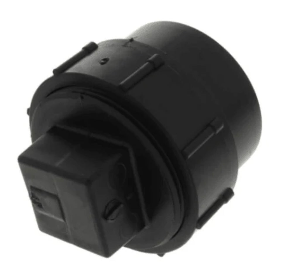 ABS DWV Cleanout Adapter with Cleanout Plug 1 1/2" 2" 3"