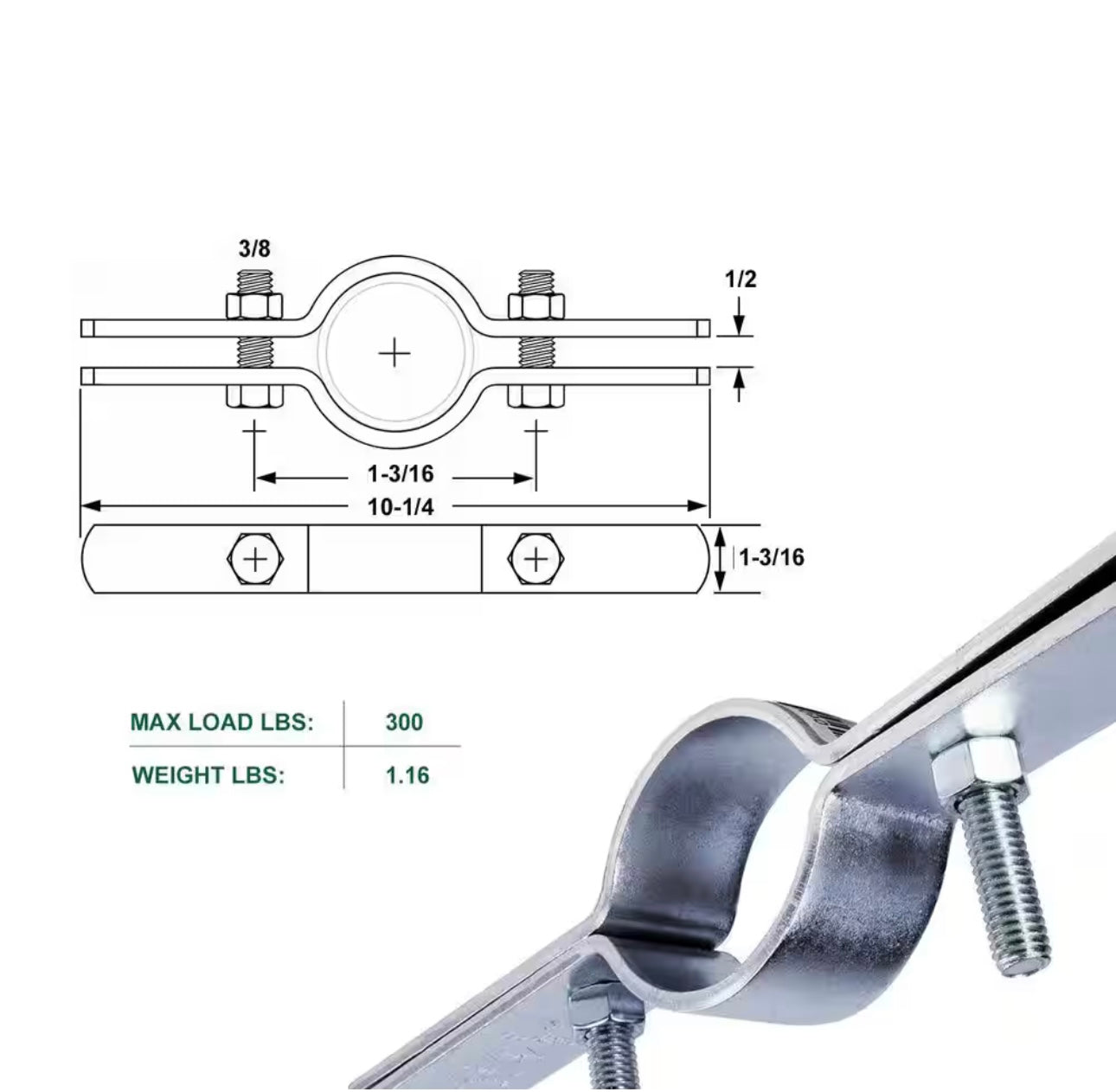 Riser Clamp 2" 3" 4"