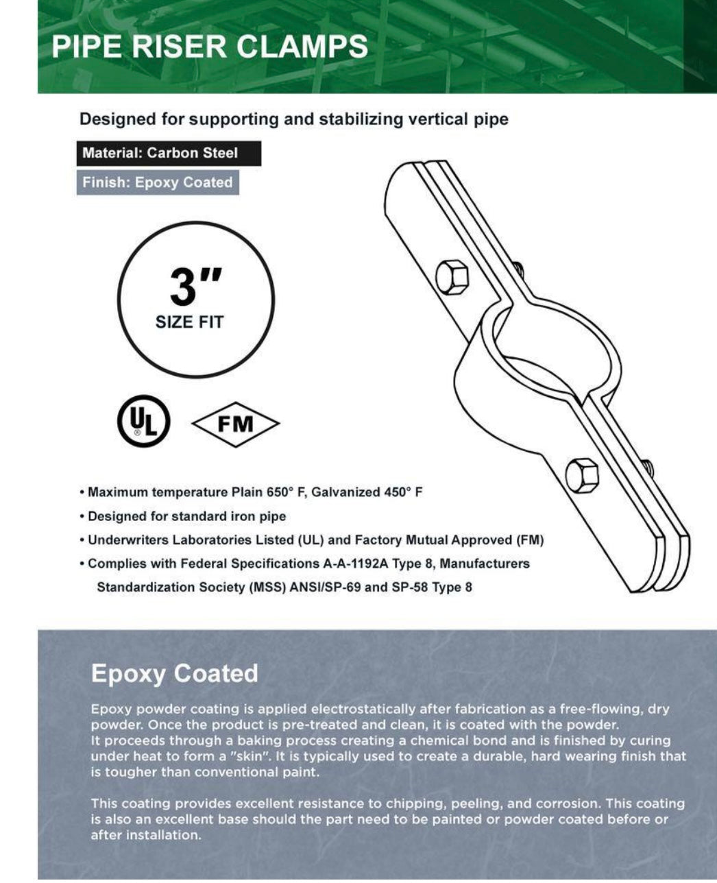 Riser Clamp 2" 3" 4"