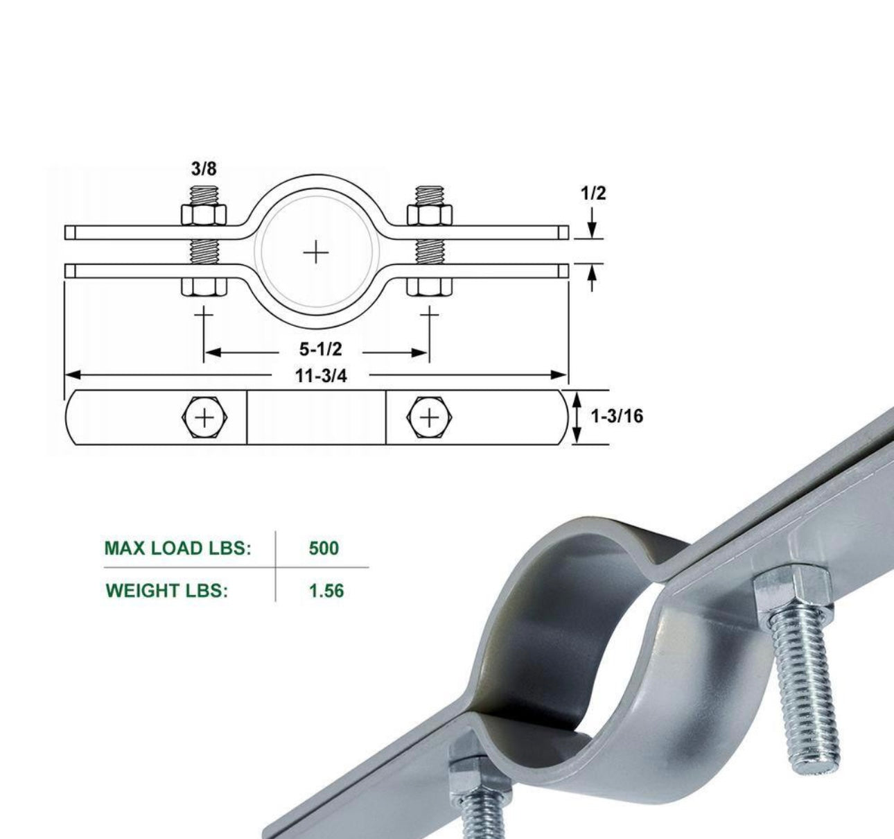 Riser Clamp 2" 3" 4"