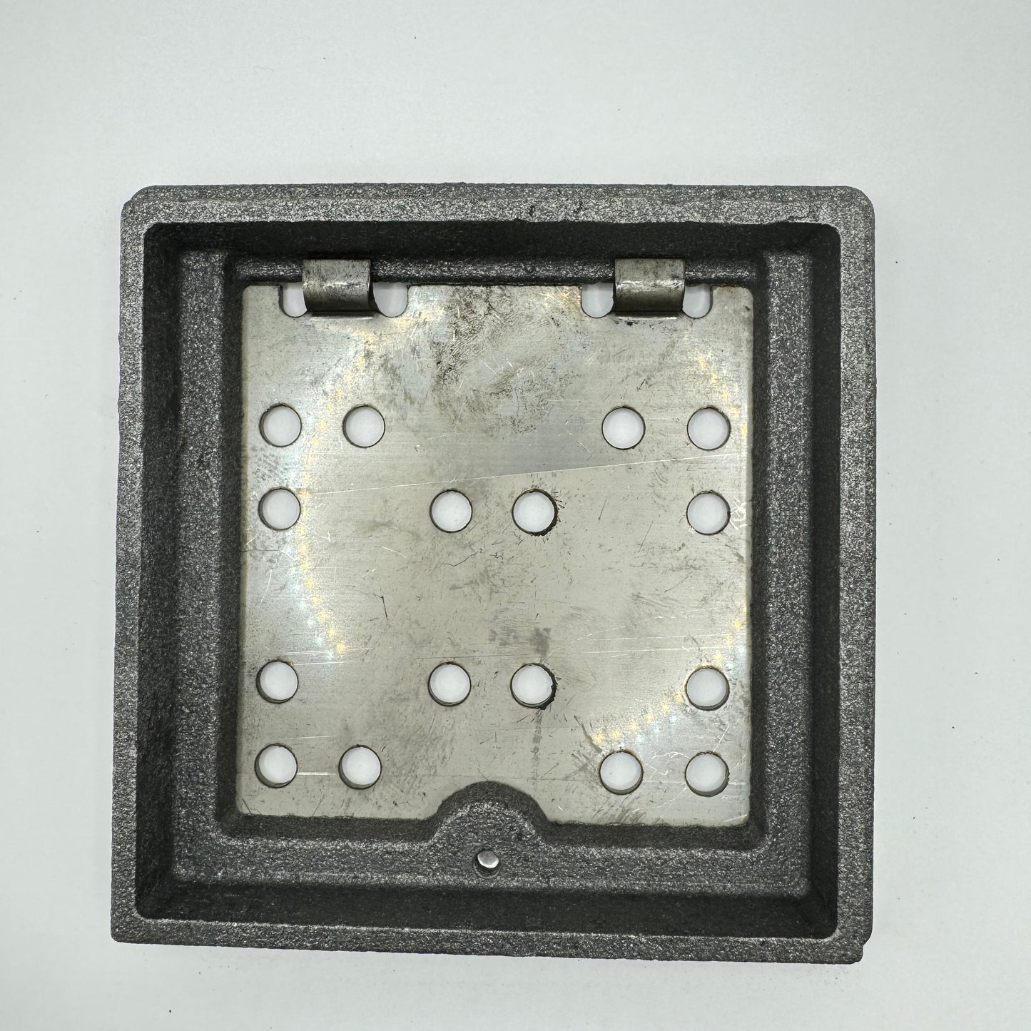6.5 Square Cast Iron Drain with Cover(Durable Cast Iron Floor Drains for Commercial & Residential Use)