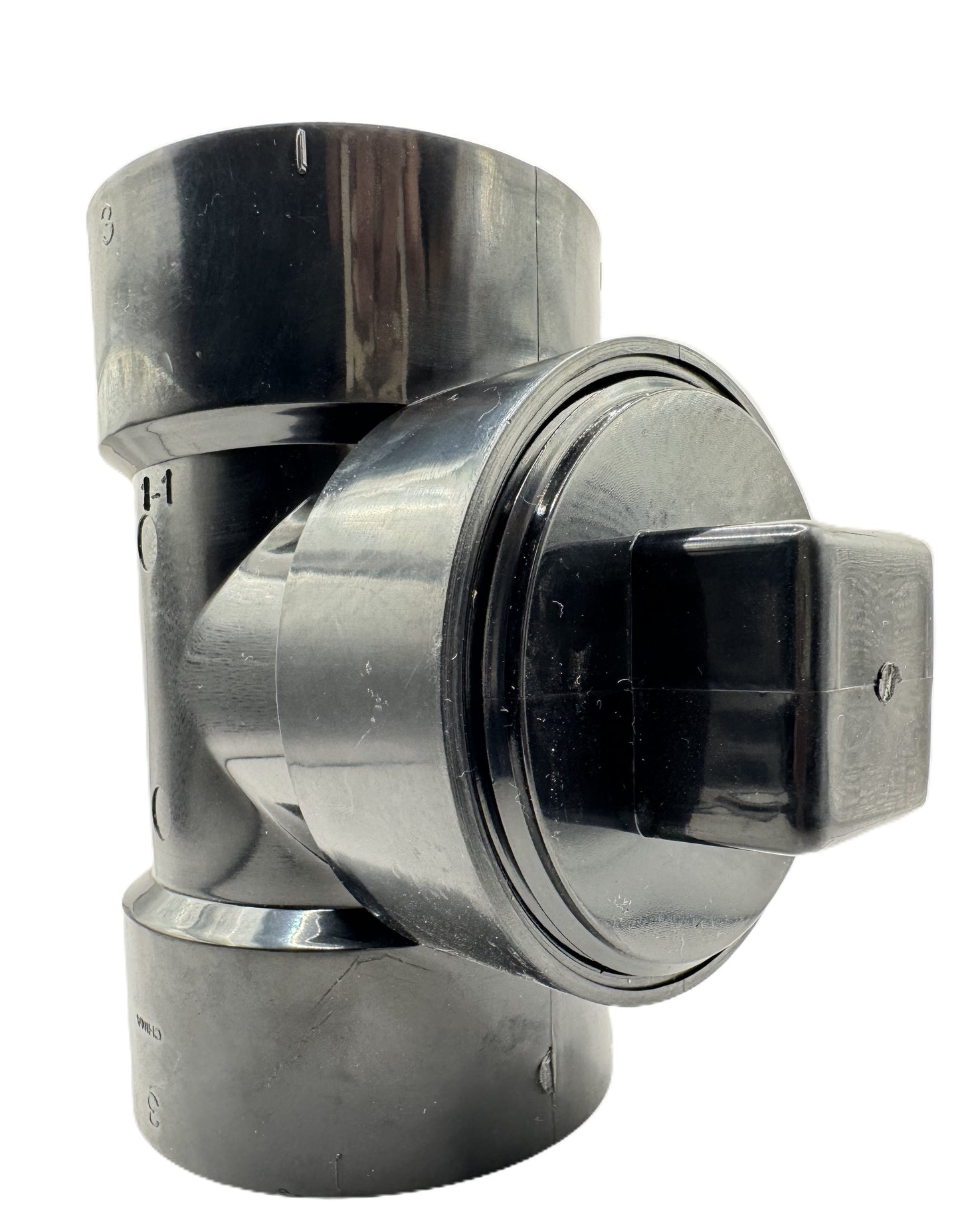 3" ABS Cleanout Tee with Plug ABS DWV Test Tee– Magnum Plumbing Wholesale | UPC certified fitting for ABS/DWV plumbing systems
