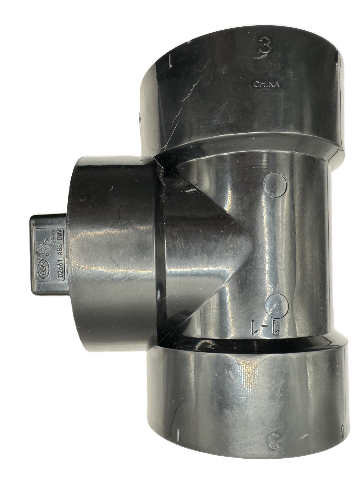 3" ABS Cleanout Tee with Plug ABS DWV Test Tee– Magnum Plumbing Wholesale | UPC certified fitting for ABS/DWV plumbing systems