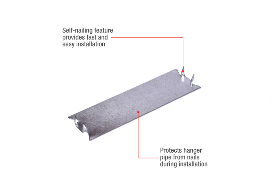 1.5x3 in Nail Plates Steel Self-nailing guard Safety Plate – Magnum Plumbing Wholesale | UPC certified fitting for ABS/DWV plumbing systems