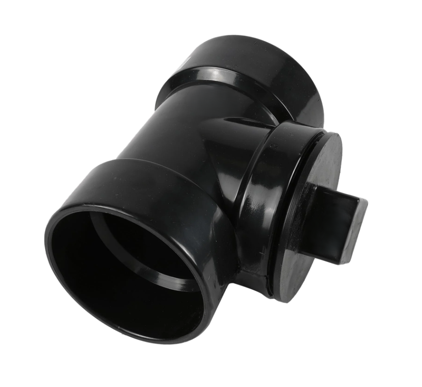 2" ABS Cleanout Tee with Plug ABS DWV Test Tee– Magnum Plumbing Wholesale | UPC certified fitting for ABS/DWV plumbing systems