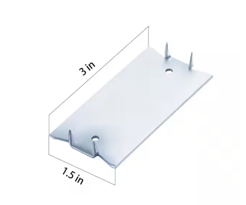 1.5x3 in Nail Plates Steel Self-nailing guard Safety Plate – Magnum Plumbing Wholesale | UPC certified fitting for ABS/DWV plumbing systems
