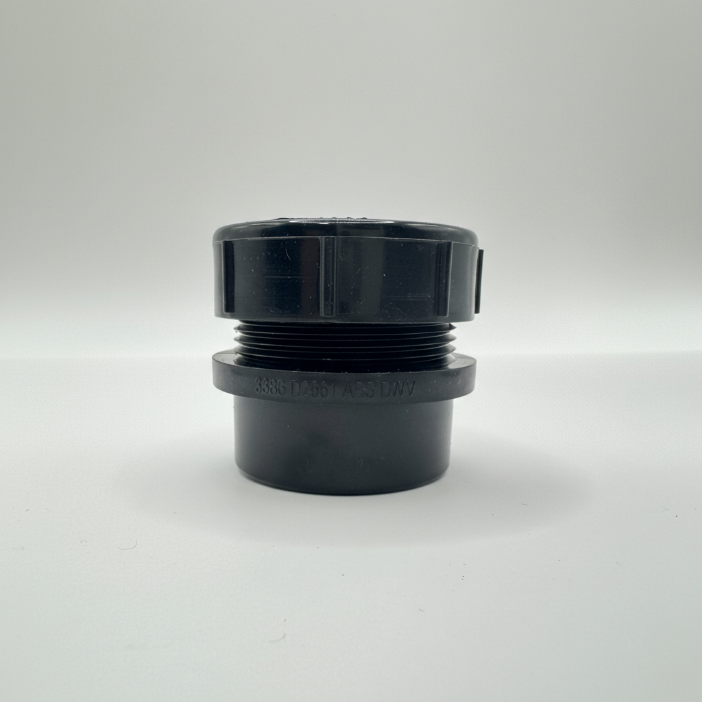 ABS Trap Adapter Male w/ PE Nut | 1-1/2"   Magnum Plumbing Wholesale