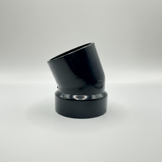 ABS DWV 45° Street Elbow | Spigot x Hub | Magnum Plumbing