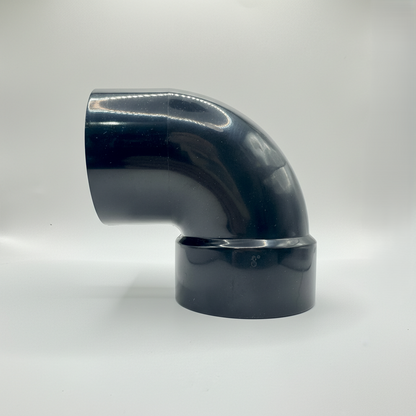 ABS DWV 90° Street Elbow (1/4 Bend) | Spigot x Hub | 1-1/2" to 4"