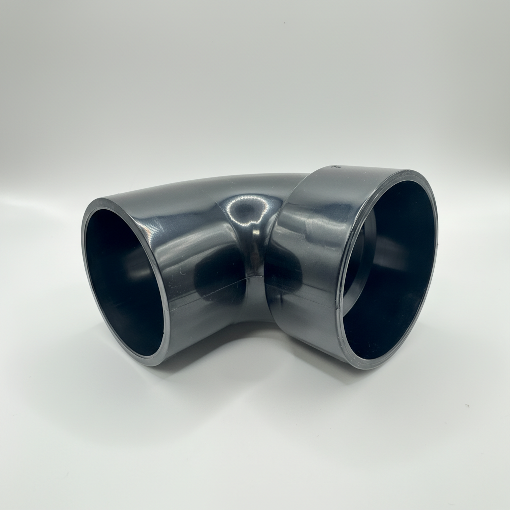 ABS DWV 90° Street Elbow (1/4 Bend) | Spigot x Hub | 1-1/2" to 4"