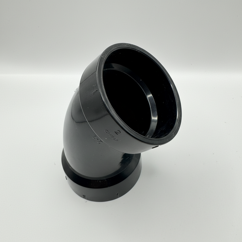 1.5",2",3",4" ABS DWV 45° Elbow – Magnum Plumbing Wholesale | UPC certified fitting for ABS/DWV plumbing systems