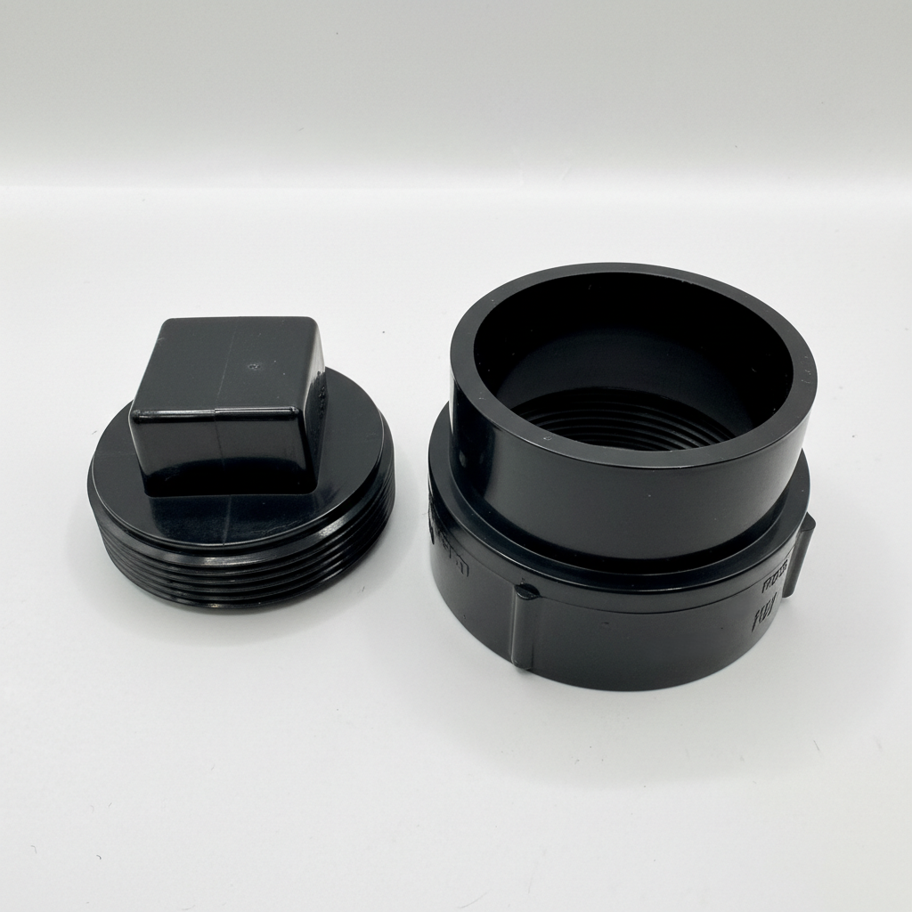ABS  Cleanout Adapter with  Plug– Magnum Plumbing Wholesale | UPC certified fitting for ABS/DWV plumbing systems