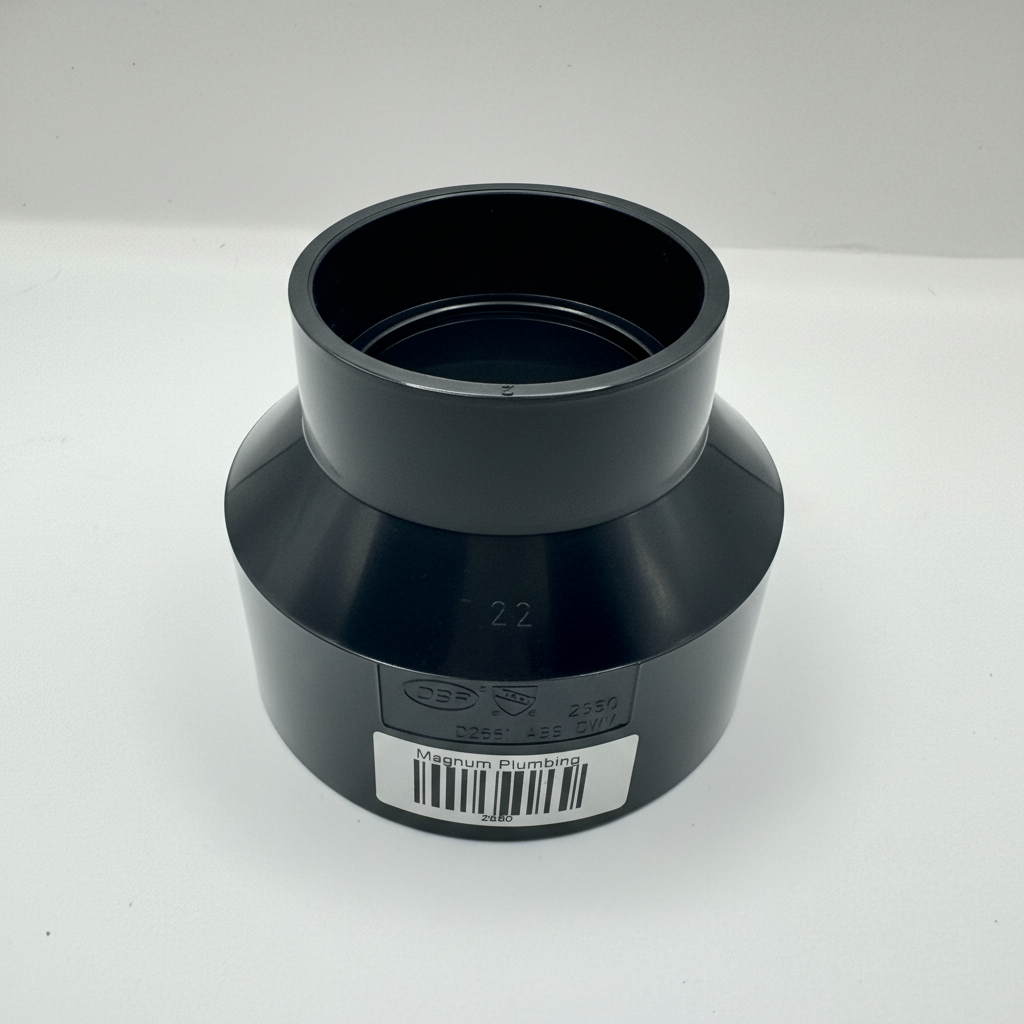 ABS DWV Pipe Increaser Reducer – Magnum Plumbing Wholesale | UPC certified fitting for ABS/DWV plumbing systems