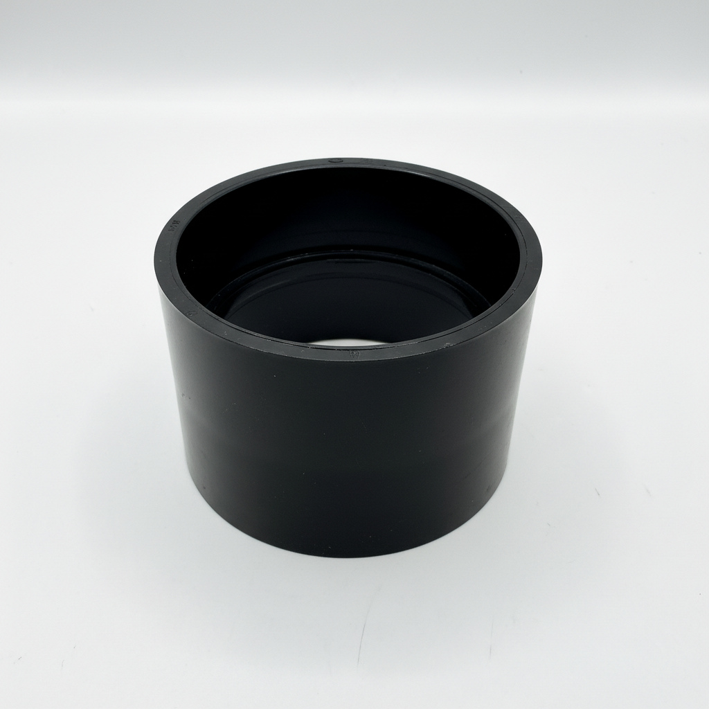 ABS DWV Coupling, Hub x Hub, Available in 1-1/2", 2", 3", 4"