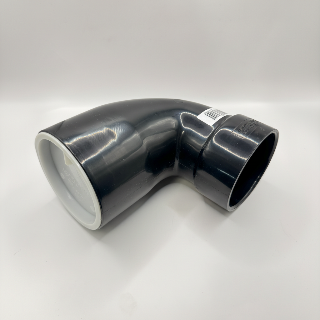 4x3 ABS 90° Street Closet Elbow- Magnum Plumbing Wholesale | UPC certified fitting for ABS/DWV plumbing systems