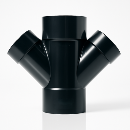 3x3x2x2 ABS Double WYE Reducing  – Magnum Plumbing Wholesale | UPC certified fitting for ABS/DWV plumbing systems