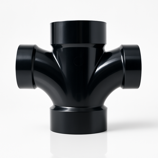 ABS Double Sanitary Tee Reducing– Magnum Plumbing Wholesale | UPC certified fitting for ABS/DWV plumbing systems