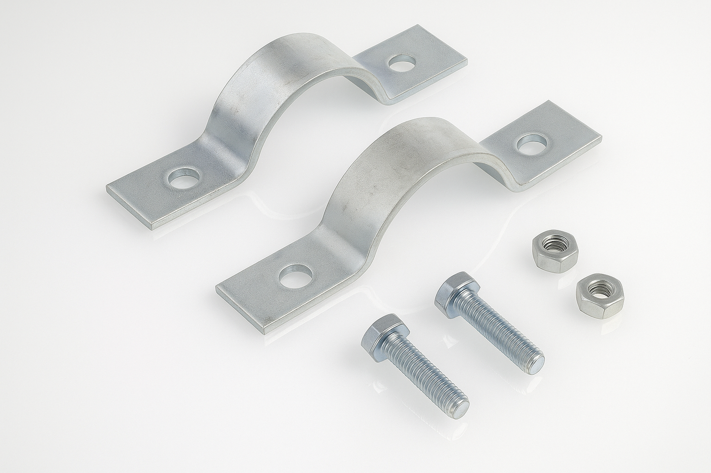 Galvanized Short Arm Riser Clamp, Available in 2", 3", 4"