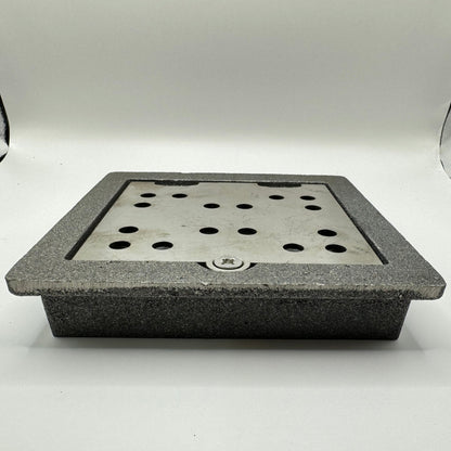 6.5  Square Cast Iron Drain with Cover（Durable Cast Iron Floor Drains for Commercial &amp; Residential Use）