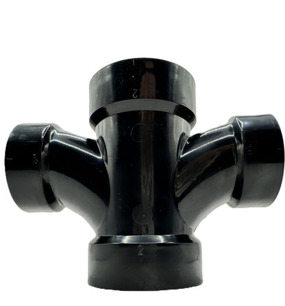 2"ABS Double Sanitary Tee Reducing– Magnum Plumbing Wholesale | UPC certified fitting for ABS/DWV plumbing systems