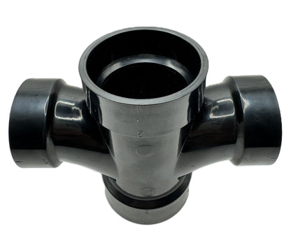 2x2x1.5x1.5"ABS Double Sanitary Tee Reducing– Magnum Plumbing Wholesale | UPC certified fitting for ABS/DWV plumbing systems