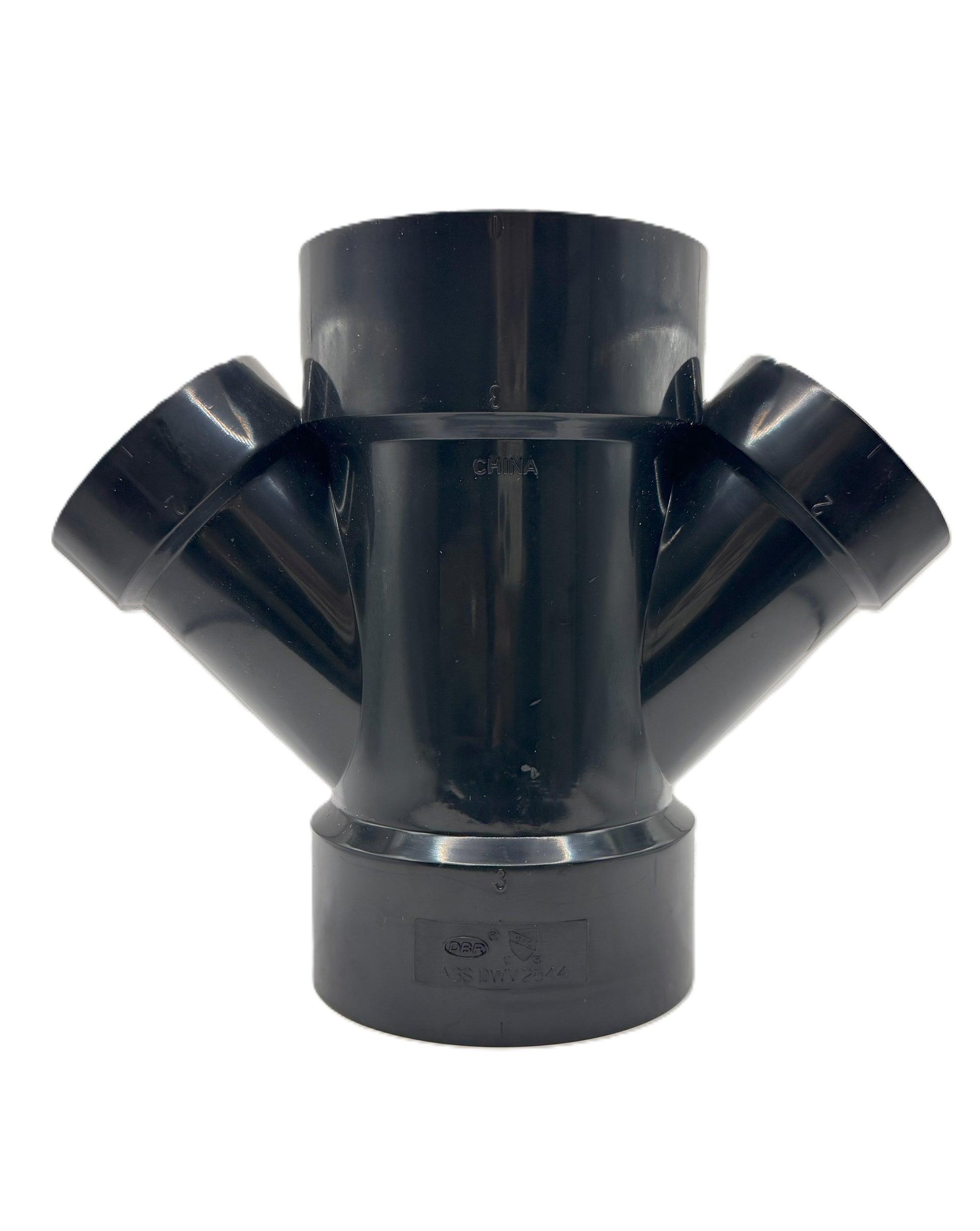 3x3x2x2 ABS Double WYE Reducing  – Magnum Plumbing Wholesale | UPC certified fitting for ABS/DWV plumbing systems