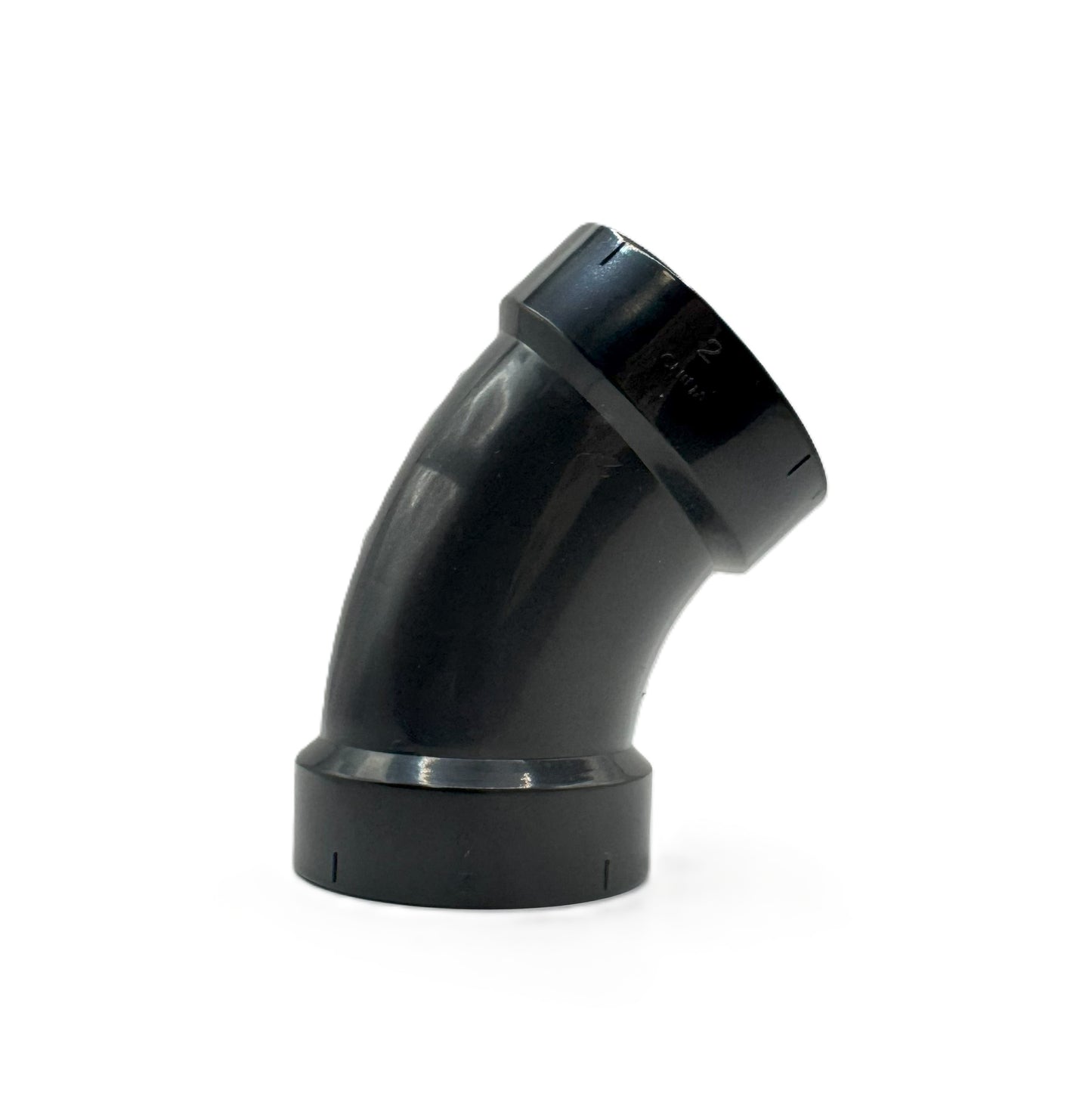 1.5",2",3",4" ABS DWV 45° Elbow – Magnum Plumbing Wholesale | UPC certified fitting for ABS/DWV plumbing systems