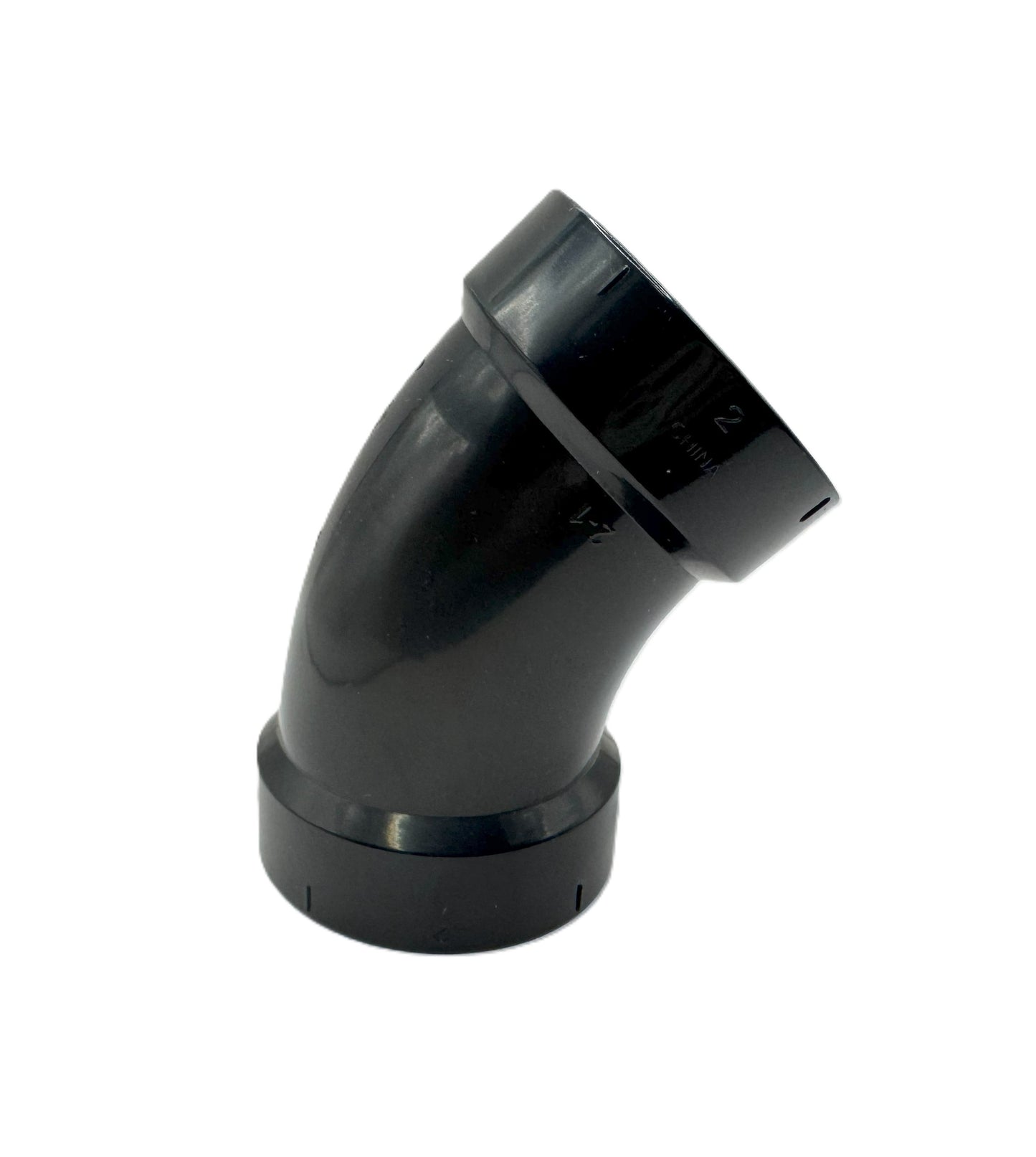 1.5",2",3",4" ABS DWV 45° Elbow – Magnum Plumbing Wholesale | UPC certified fitting for ABS/DWV plumbing systems