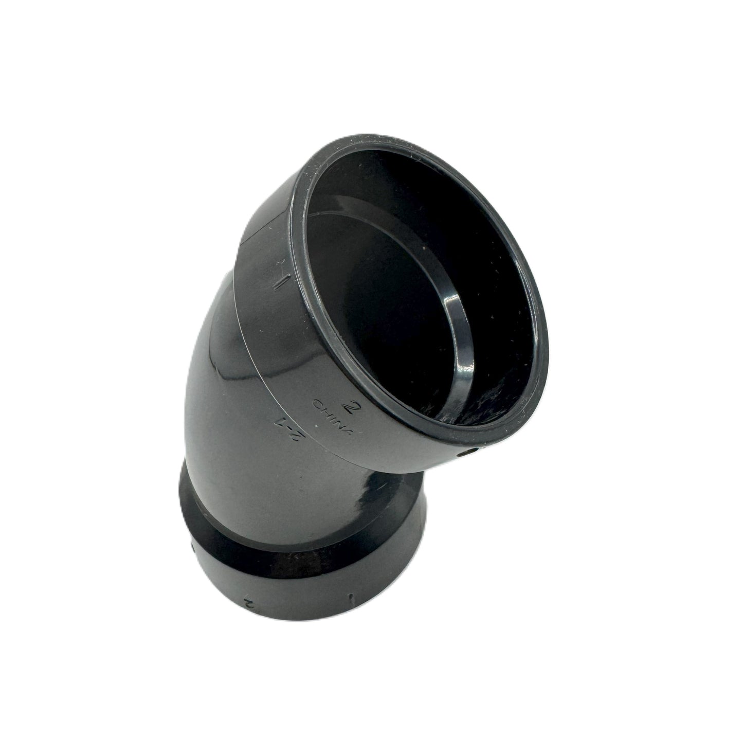 1.5",2",3",4" ABS DWV 45° Elbow – Magnum Plumbing Wholesale | UPC certified fitting for ABS/DWV plumbing systems