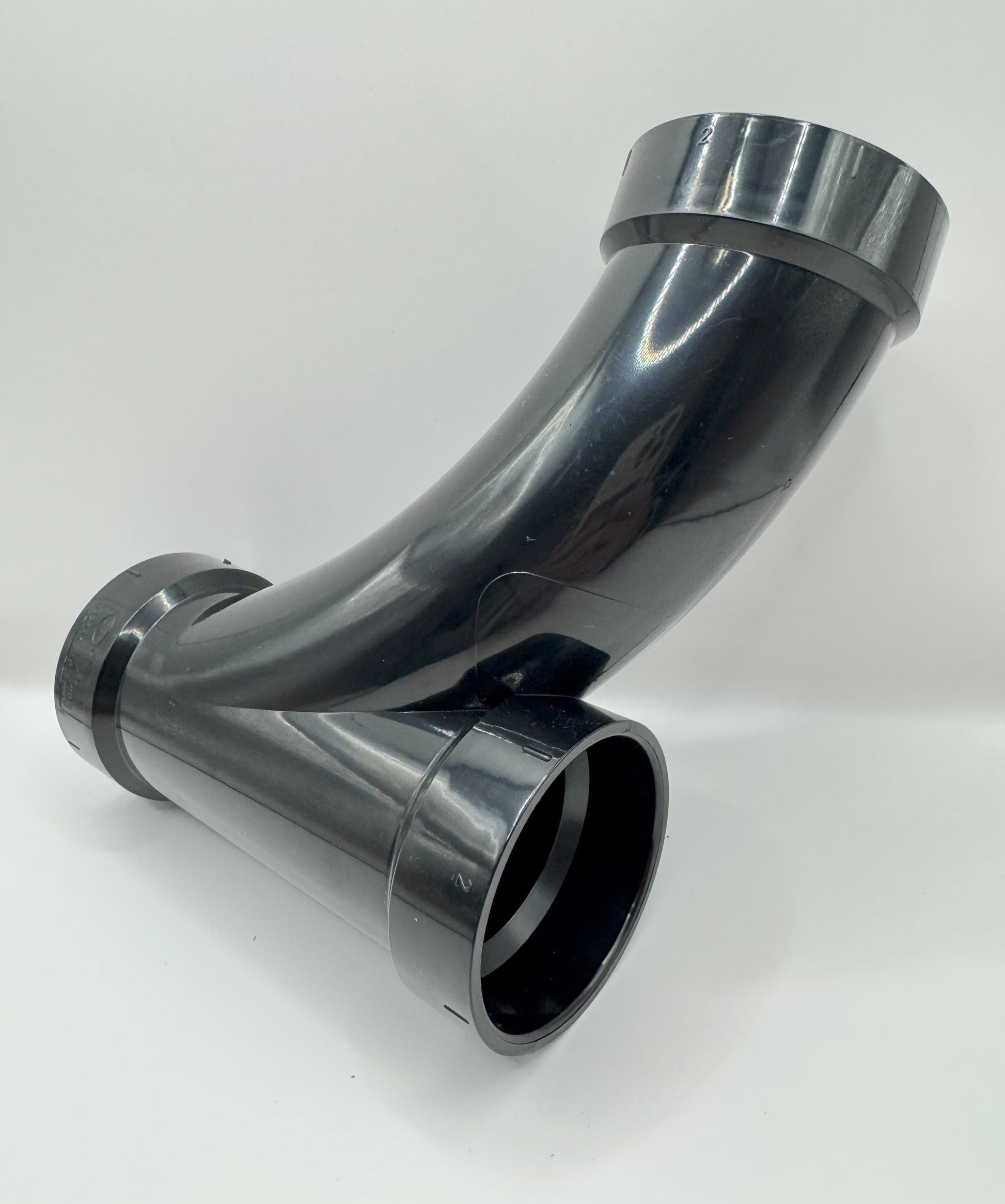 ABS DWV Combo Wye & 45° Elbow | 1-1/2" to 4"x4"x3" | Hub Fittings
