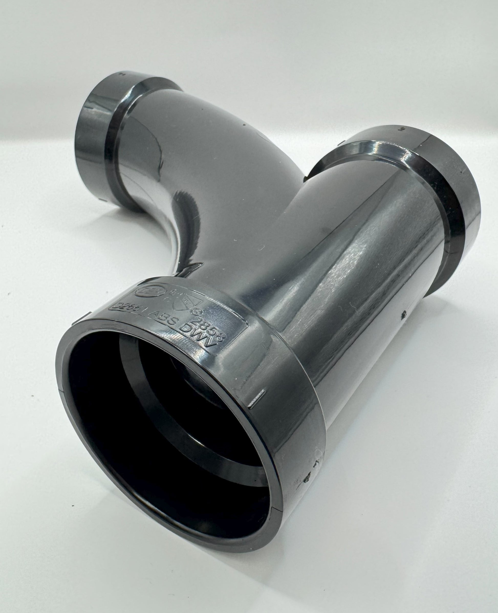 ABS DWV Combo Wye & 45° Elbow | 1-1/2" to 4"x4"x3" | Hub Fittings