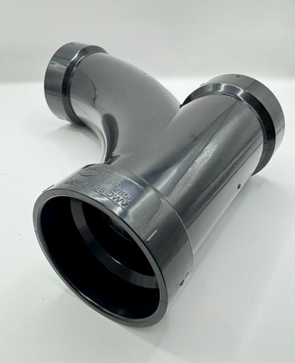 ABS DWV Combo Wye & 45° Elbow | 1-1/2" to 4"x4"x3" | Hub Fittings